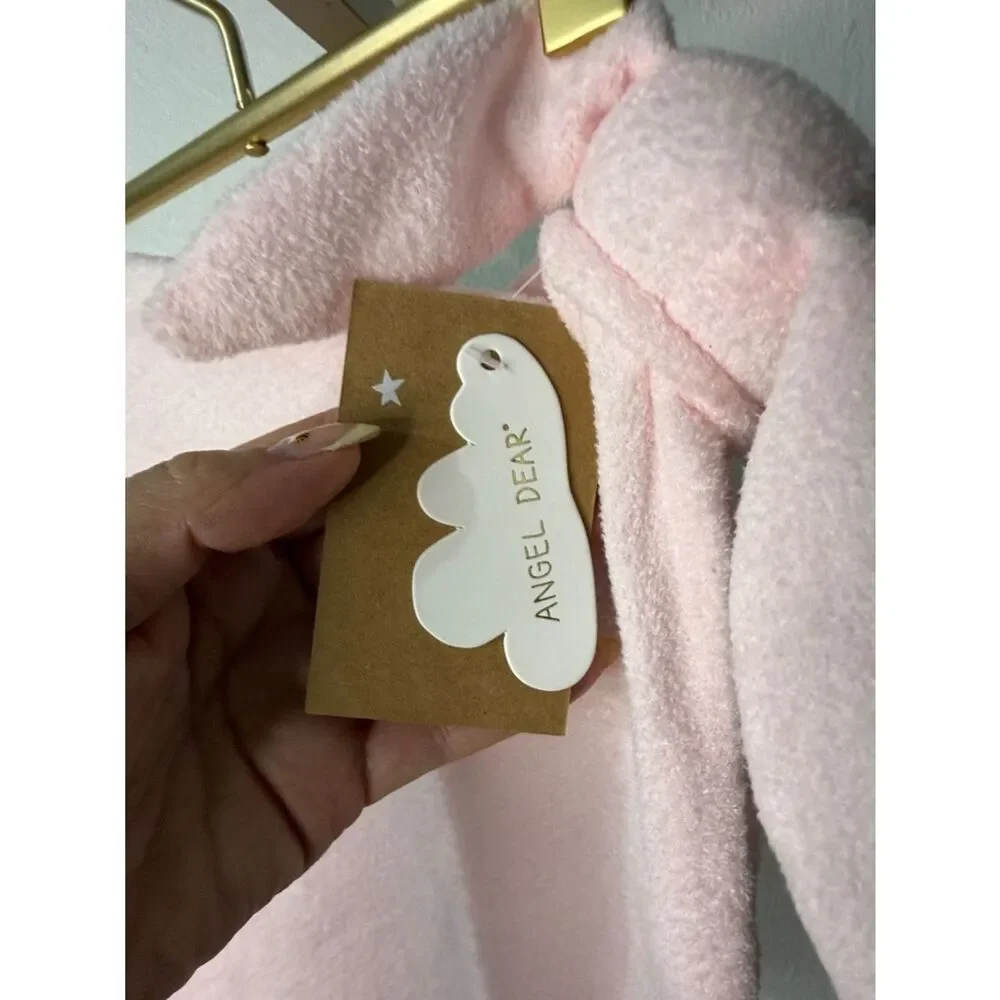 Angel Dear Pink Bunny Lovey Blanket